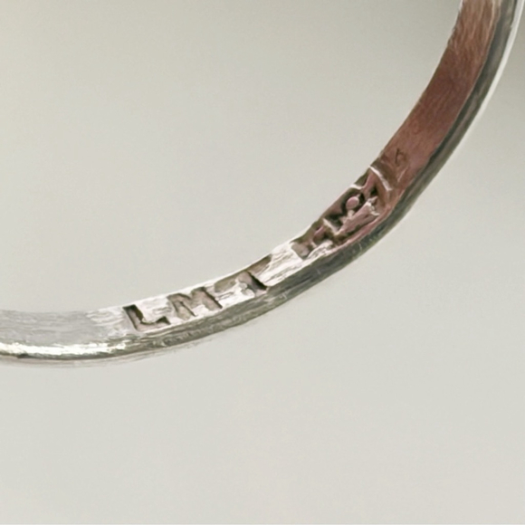 Vintage Sterling Silver 925 Southwest Abalone Butterfly Ring Size 5 6 7 7.5 - Picture 7 of 11